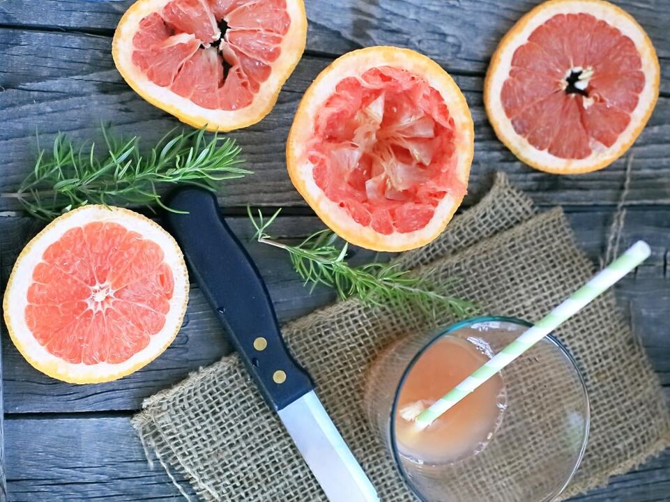 Grapefruit effectively stimulates fat-burning processes in the body