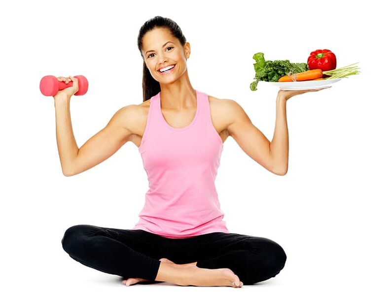 Physical activity and proper nutrition help to achieve a slim figure