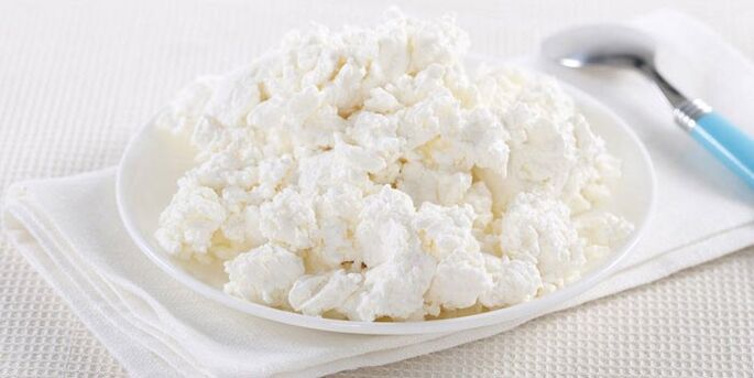 Cottage cheese and kefir