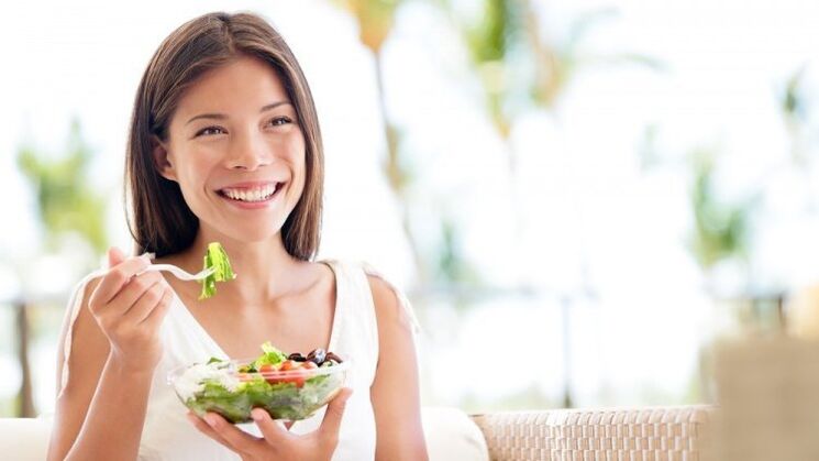 consumption of vegetable salad for weight loss